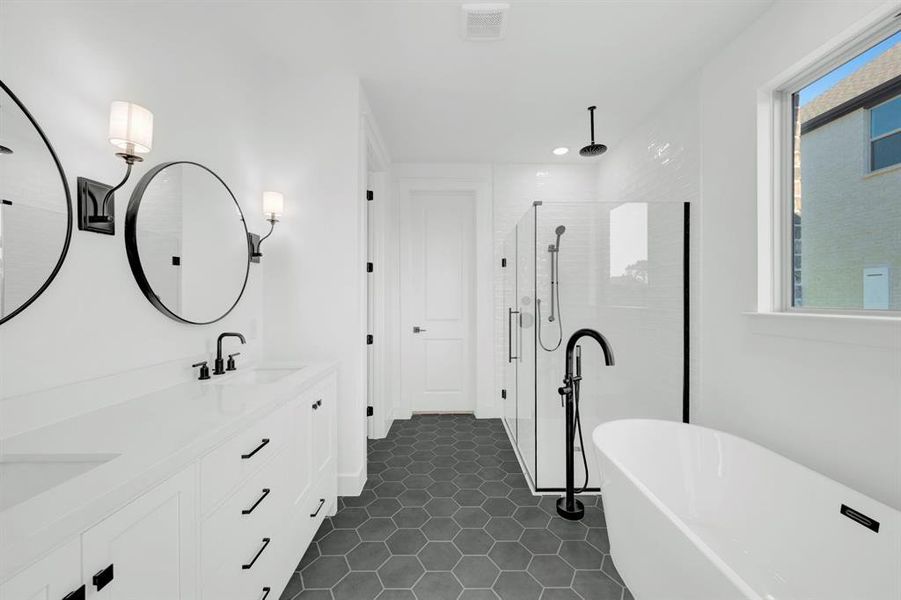 Furnished interior view inside a new home in Kreymer at the Park, Wylie (Image 26). Furnished interior view inside a new home in Kreymer at the Park, Wylie (Image 26).