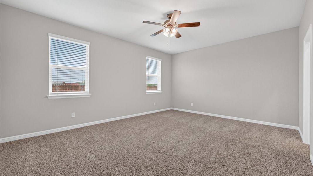 Representative unfurnished interior of a home built from the Longview by D.R. Horton in Sandstone Estates, Granbury (Image 15). Representative unfurnished interior of a home built from the Longview by D.R. Horton in Sandstone Estates, Granbury (Image 15).