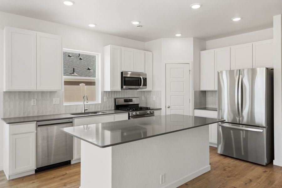 Furnished interior view inside a new home in Union Colony West, Greeley (Image 7).