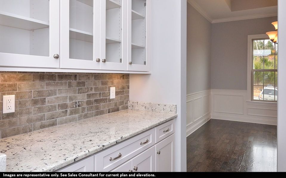 Representative furnished interior of a home built from the Augusta II by CastleRock Communities in Belvoir, Fairview (Image 5).