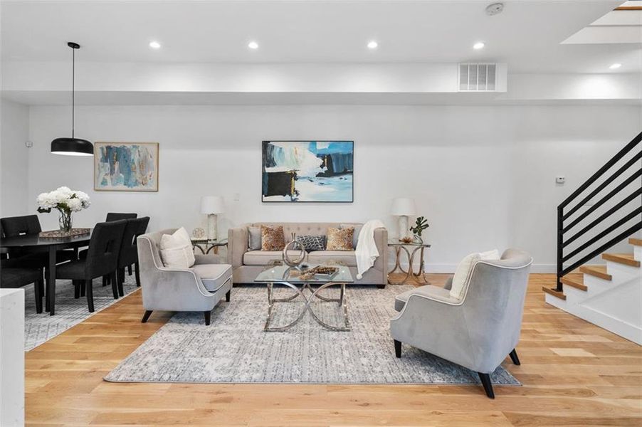 Furnished interior view inside a new home in , Atlanta (Image 12). Furnished interior view inside a new home in , Atlanta (Image 12).