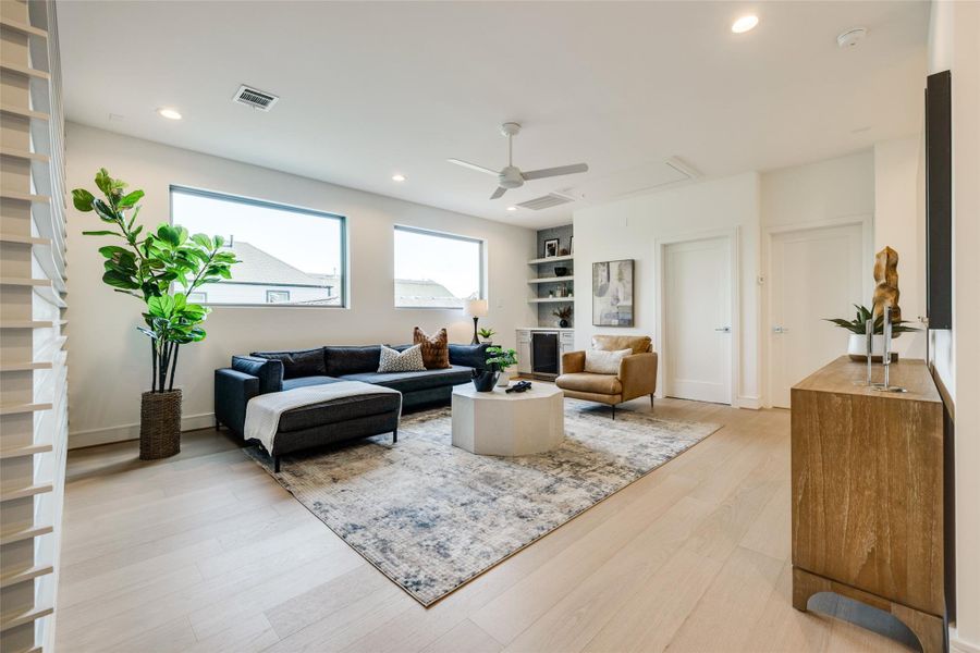 Furnished interior view inside a new home in , Houston (Image 38).