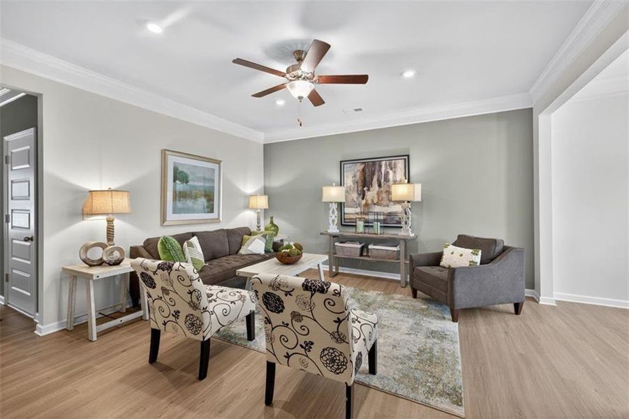 Furnished interior view inside a new home in Fuller Station, Loganville (Image 6).