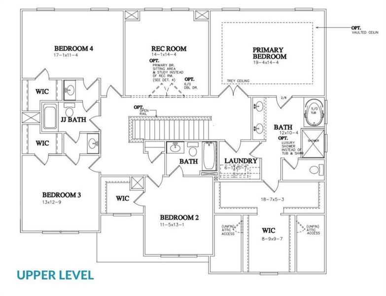 2D floor plan layout of this home in , Buford, GA (Image 3).