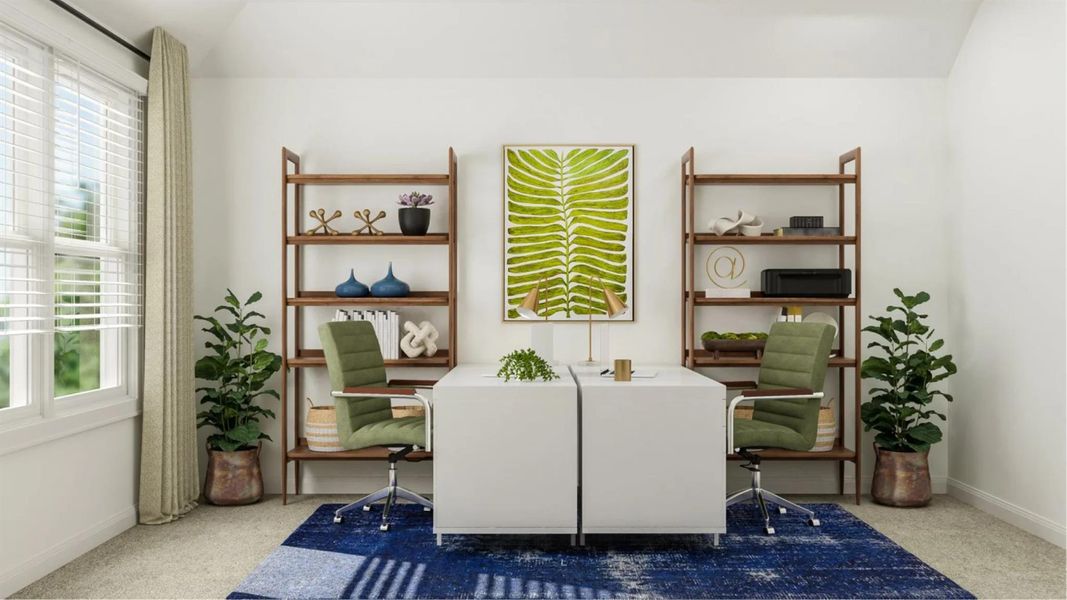 Furnished interior view inside a new home in Lively Ranch: Brookstone Collection, Georgetown (Image 16).