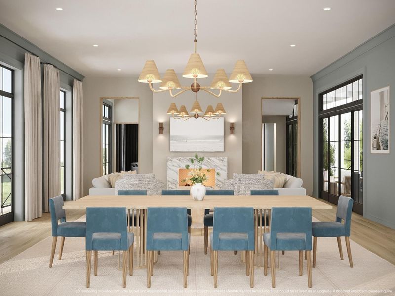 Furnished interior view inside a new home in , Charleston (Image 11).