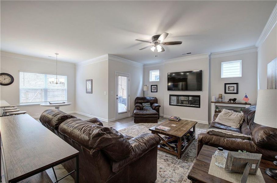 Furnished interior view inside a new home in , Cartersville (Image 9).