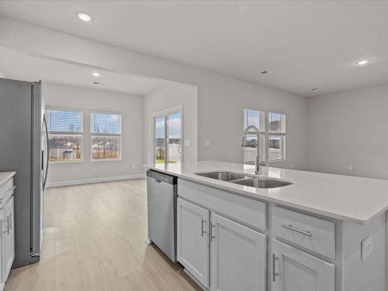 Furnished interior view inside a new home in The Farm at Wells Creek - Heritage Collection, Gray Court (Image 7).