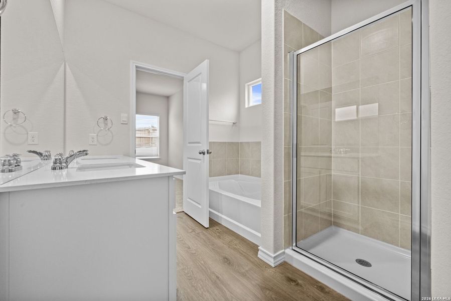 Furnished interior view inside a new home in Redbird Ranch, San Antonio (Image 10).