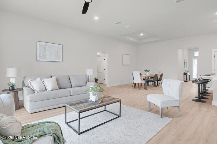 Furnished interior view inside a new home in , Jacksonville (Image 6).