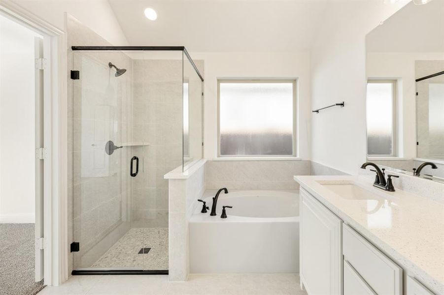 Furnished interior view inside a new home in Georgetown at Kings Fort, Kaufman (Image 11).