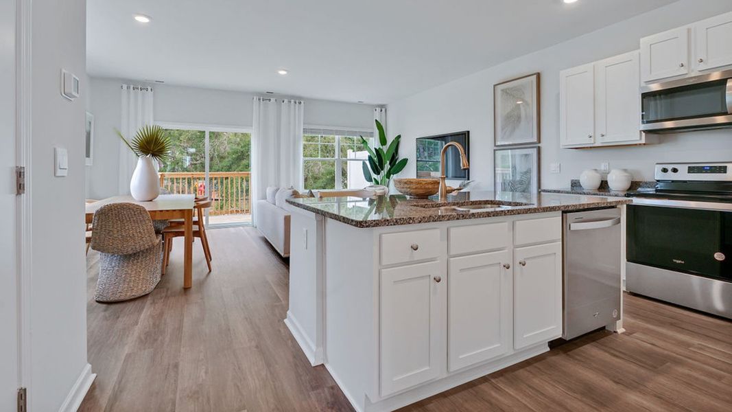 Furnished interior view inside a new home in Indigo Preserve Townhomes, Leland (Image 3).
