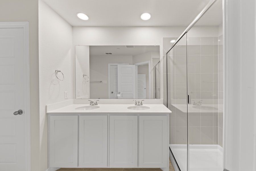 Front exterior of a new home in Sanger Circle, Sanger, TX, highlighting curb appeal (Image 17). Front exterior of a new home in Sanger Circle, Sanger, TX, highlighting curb appeal (Image 17).