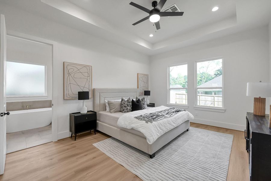 Furnished interior view inside a new home in , Willis (Image 6).