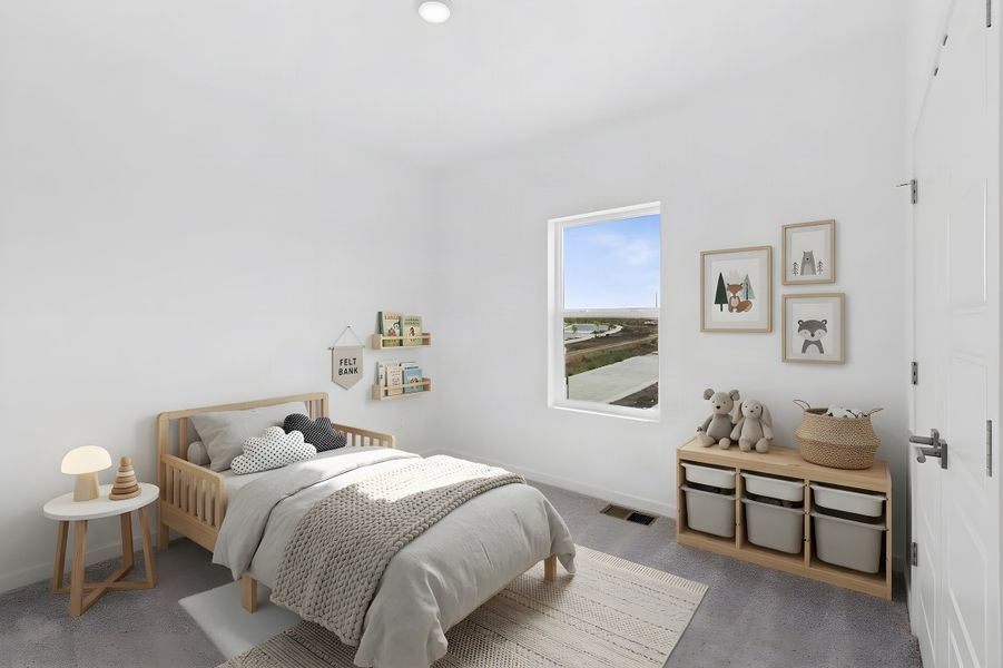 Furnished interior view inside a new home in Baseline Peaks Collection, Broomfield (Image 6).