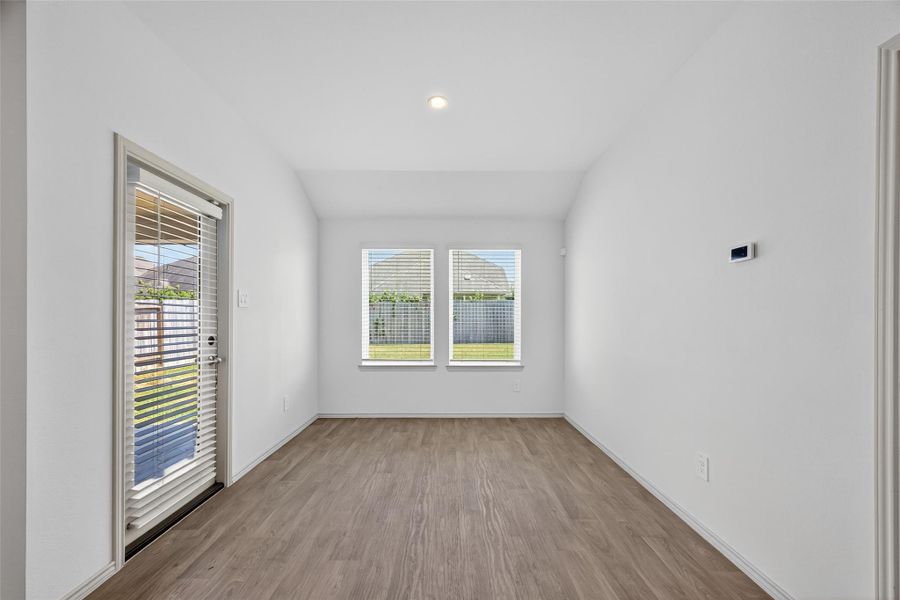 Unstaged picture of the dining/breakfast area Unstaged picture of the dining/breakfast area