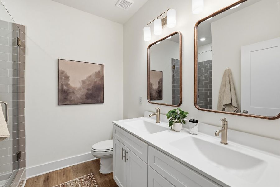 Furnished interior view inside a new home in BelleWether, Chattanooga (Image 4).