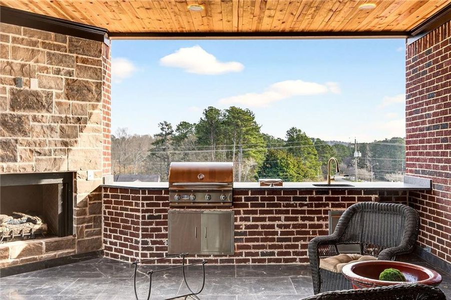 Exterior details and patio area of a home in , Buford (Image 41). Exterior details and patio area of a home in , Buford (Image 41).