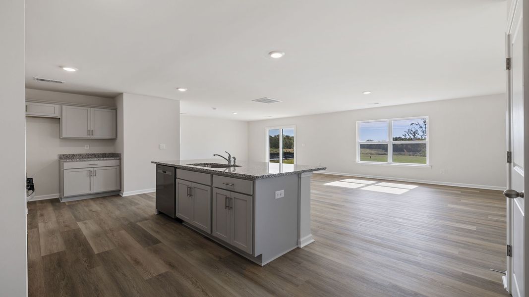 Furnished interior view inside a new home in Cloverdale Hills, Piedmont (Image 5).