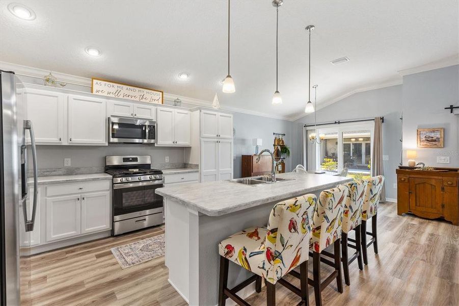 Furnished interior view inside a new home in , The Villages (Image 9).