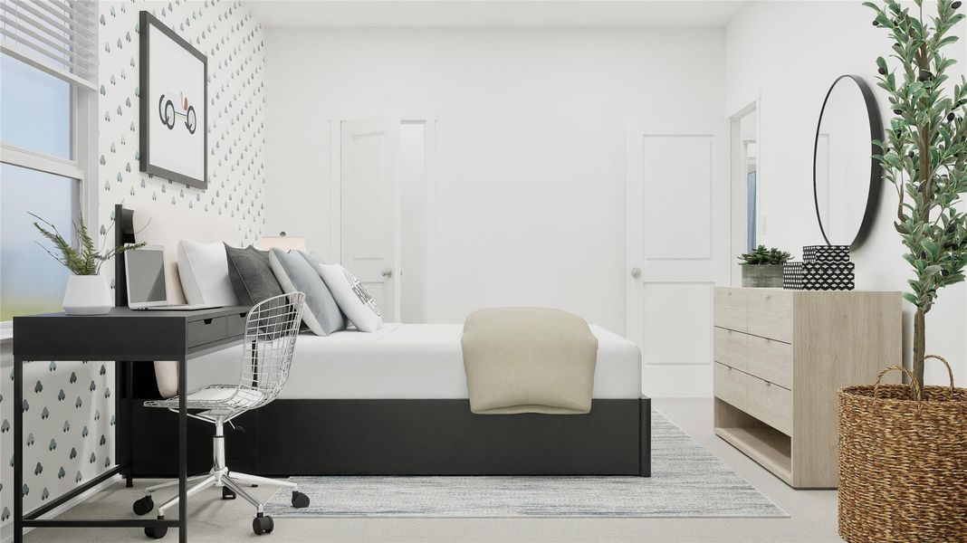 Furnished interior view inside a new home in Cotton Brook, Hutto (Image 11). Furnished interior view inside a new home in Cotton Brook, Hutto (Image 11).