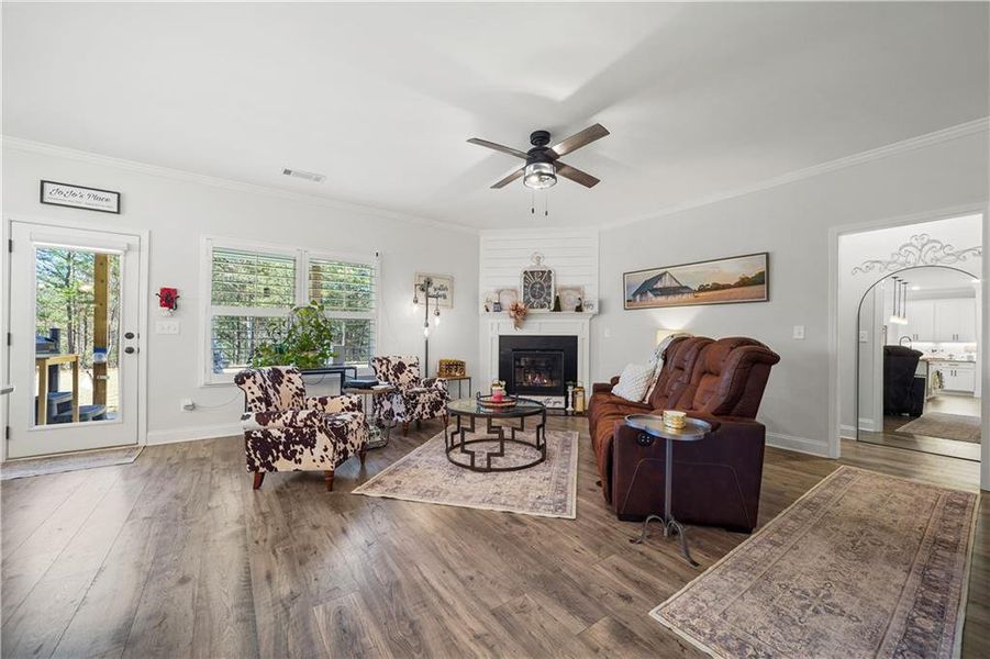 Furnished interior view inside a new home in , Dawsonville (Image 15). Furnished interior view inside a new home in , Dawsonville (Image 15).