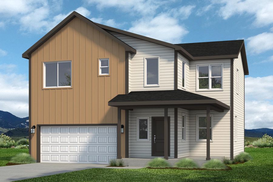 Representative exterior photo of a completed home built from the Welby by Baessler Homes in Liberty Draw, Evans, CO (Image 27). Representative exterior photo of a completed home built from the Welby by Baessler Homes in Liberty Draw, Evans, CO (Image 27).