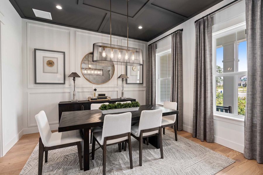 Representative furnished interior of a home built from the Kasie - Hidden Creek by MasterCraft Builder Group in SilverLeaf, St. Augustine (Image 31).