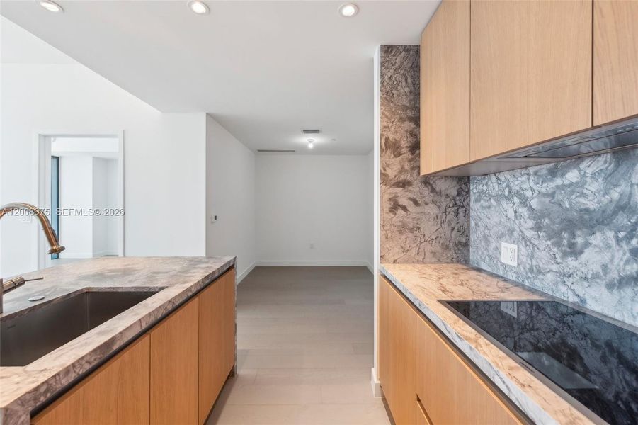 Furnished interior view inside a new home in Five Park, Miami Beach (Image 7).