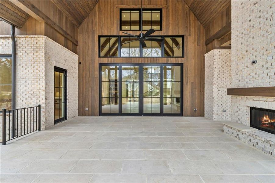 Exterior details and patio area of a home in , Suwanee (Image 39).