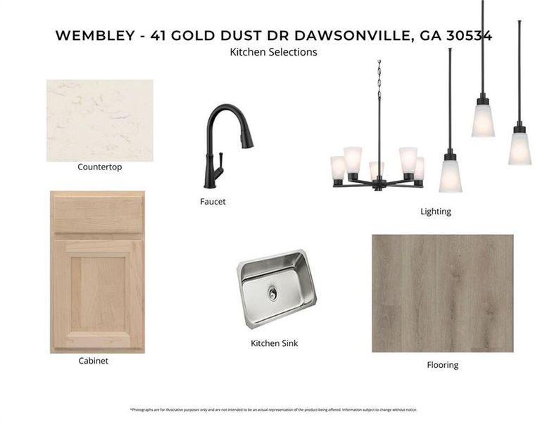 Sample of building materials used in homes in Villas at Gold Creek, Dawsonville (Image 5).