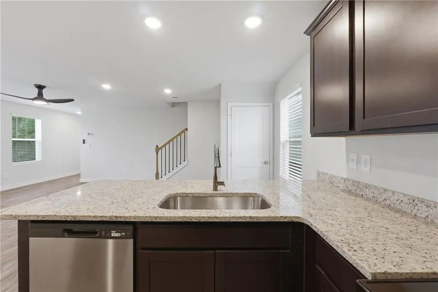 Furnished interior view inside a new home in The Enclave at Stonewall Station, Union City (Image 7).