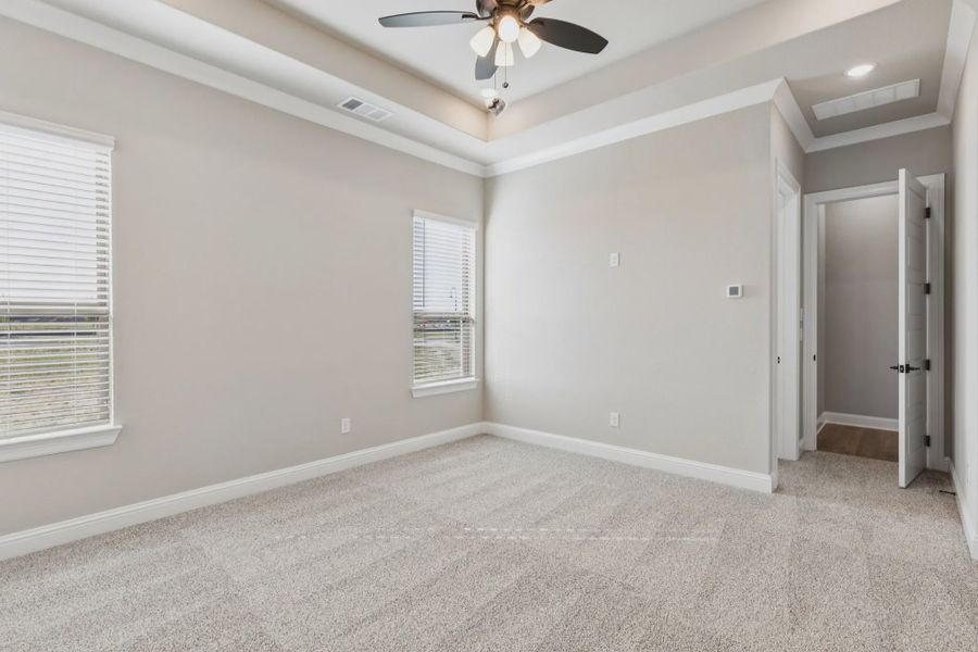 Representative unfurnished interior of a home built from the Stafford by Chesmar Homes in Talia, Mesquite (Image 9).