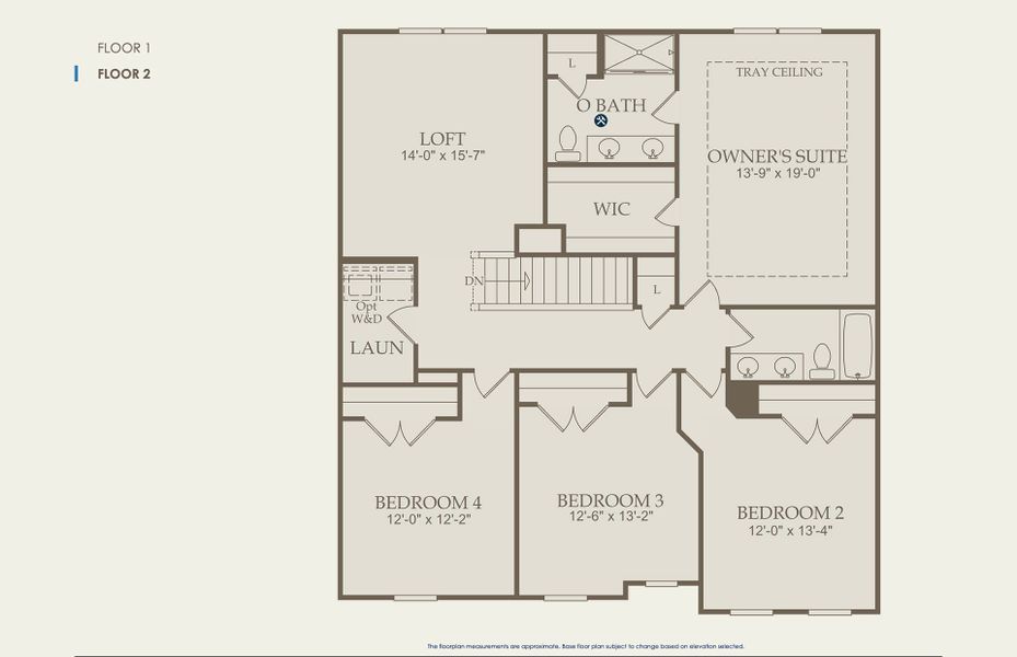 Hampton Floor Plan, Quick Move-In Home, Floor 2