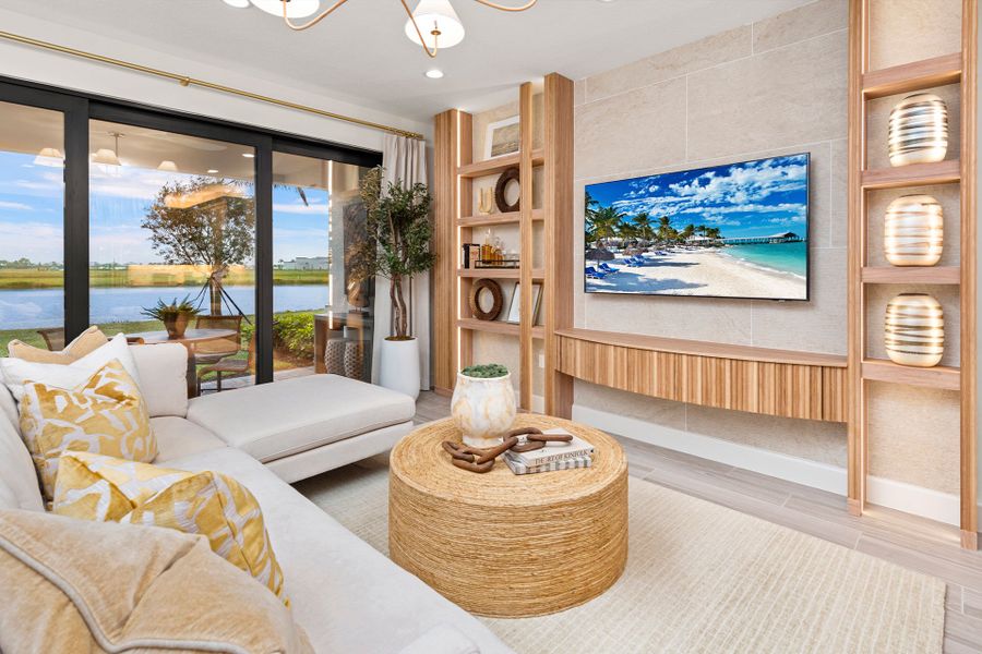 Representative furnished interior of a home built from the Areca by GL Homes in Valencia Parc at Riverland, Port St. Lucie (Image 8).