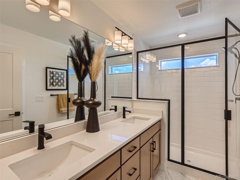 Furnished interior view inside a new home in Elevations at Murphy Creek, Aurora (Image 8).