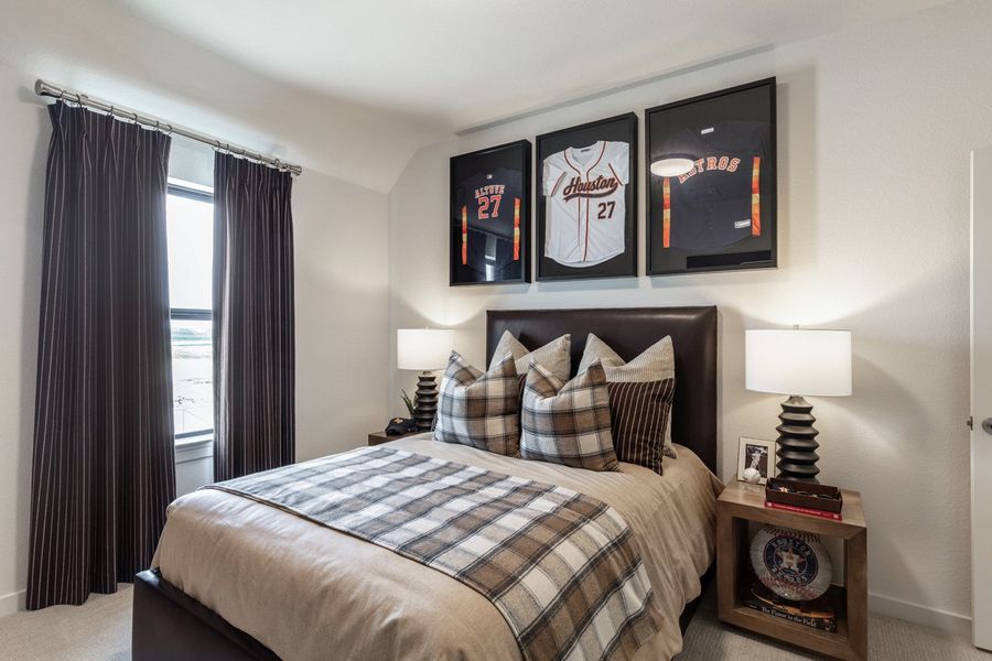 Representative Secondary Bedroom - some options shown