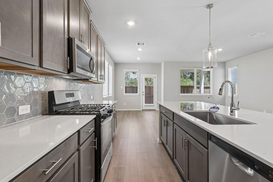 Furnished interior view inside a new home in Pinewood Trails - City Series, Atascocita (Image 8).