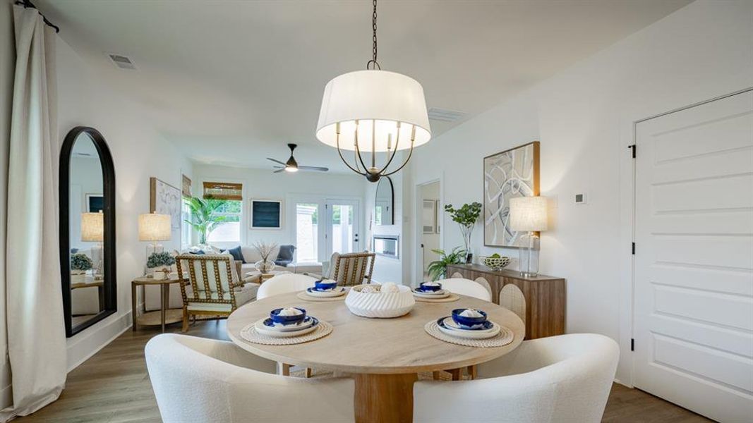 Furnished interior view inside a new home in The Village at Sandy Plains, Marietta (Image 26). Furnished interior view inside a new home in The Village at Sandy Plains, Marietta (Image 26).