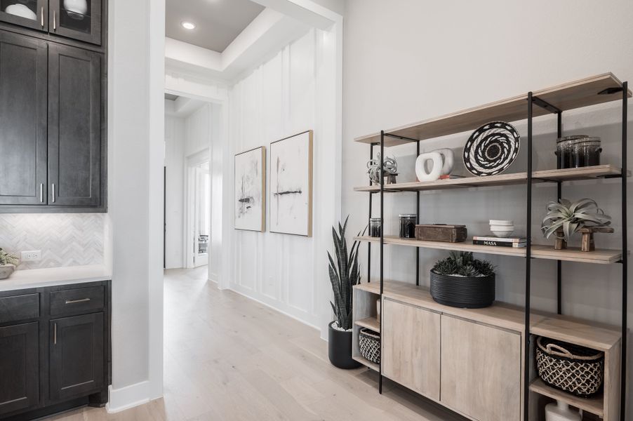 Representative furnished interior of a home built from the Fulbright by Tri Pointe Homes in Vale Collection At Evergrove, Richmond (Image 14).