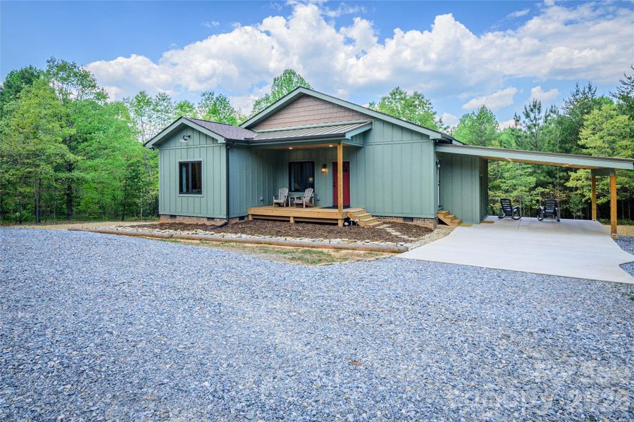 Front exterior of a new home in , Rutherfordton, NC, highlighting curb appeal (Image 23).