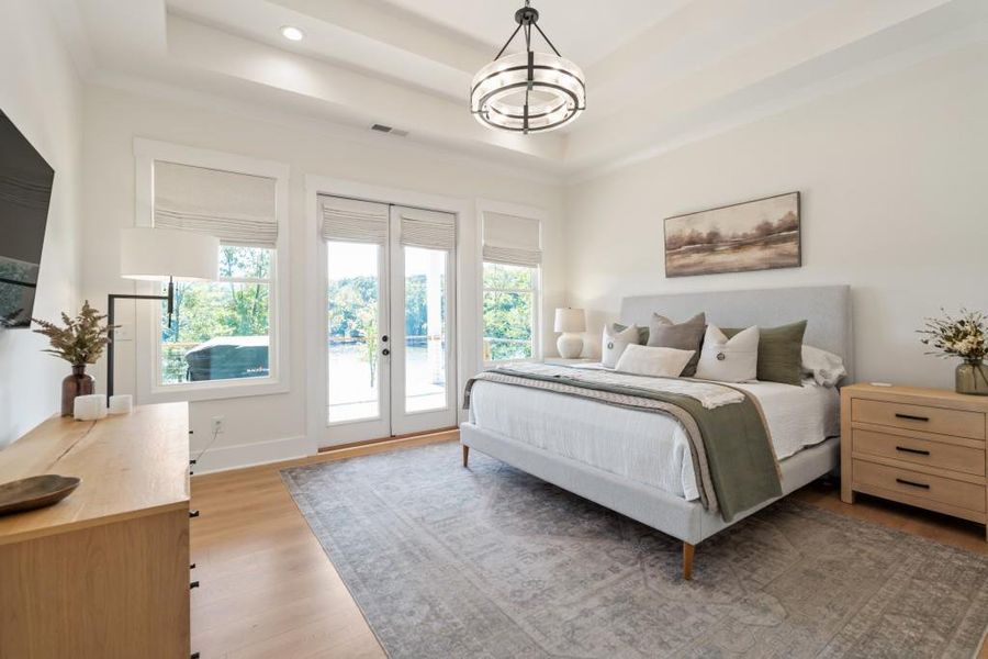 Furnished interior view inside a new home in , Monticello (Image 12).