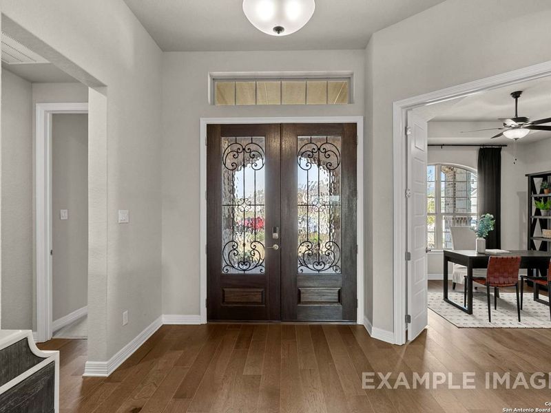 Furnished interior view inside a new home in Potranco Oaks, Castroville (Image 6).
