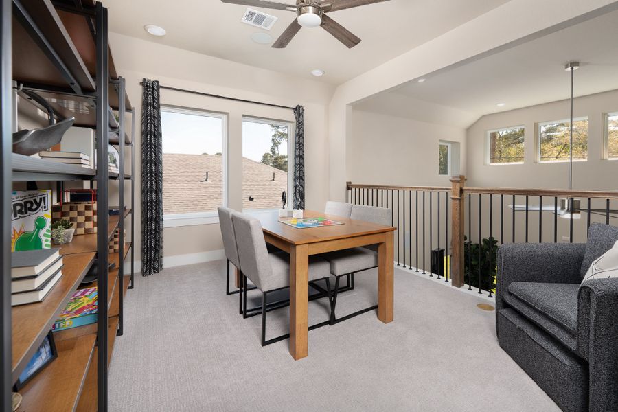 Representative furnished interior of a home built from the Stratford by Beazer Homes in Elyson, Katy (Image 8).
