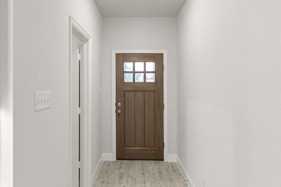 Front exterior of a new home in Sereno Oaks at Buckner Terrace, Dallas, TX, highlighting curb appeal (Image 5).