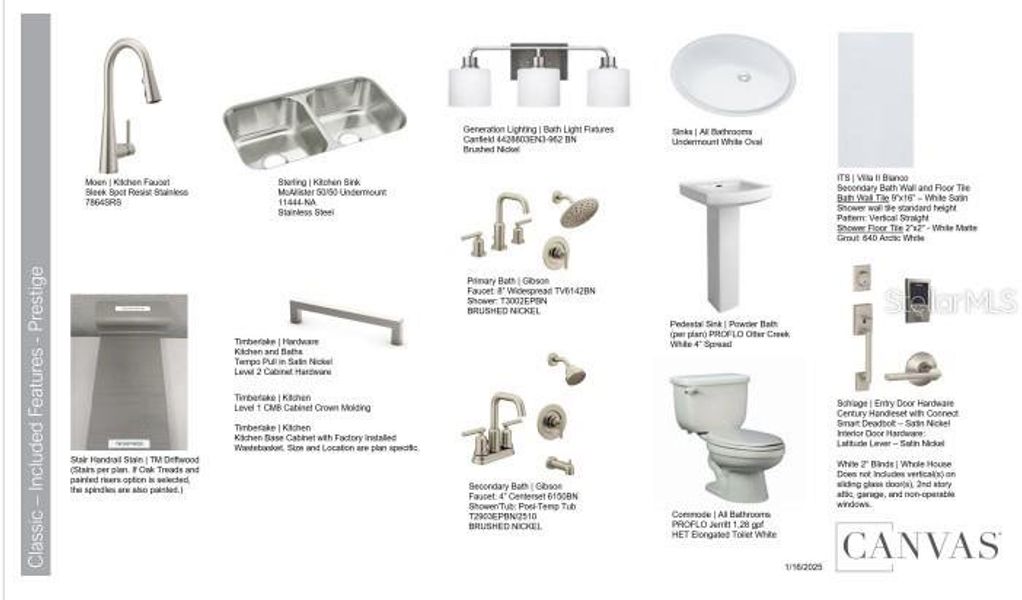 Sample of building materials used in homes in Cassia at Skye Ranch, Sarasota (Image 16).