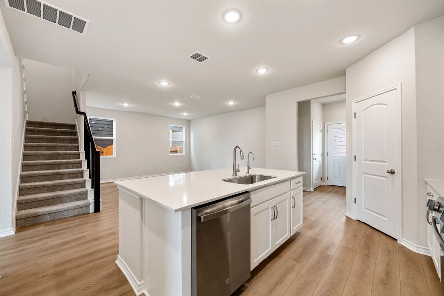 Furnished interior view inside a new home in The Cottages at Lariat, Liberty Hill (Image 12).