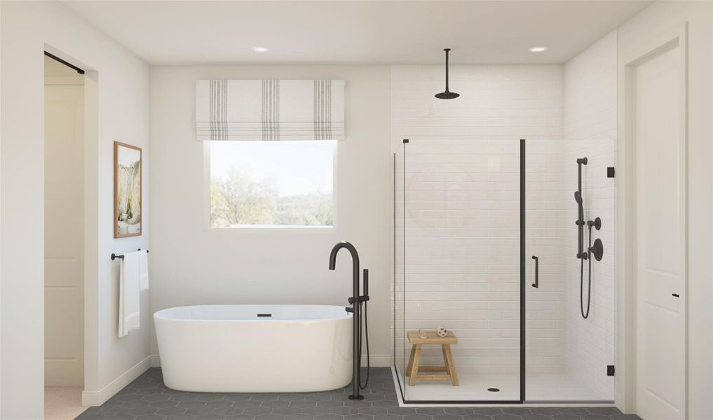Spa-like primary bath (*Artist rendering used for illustration purposes only.)