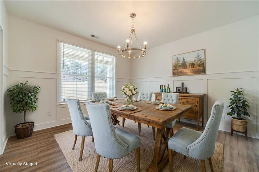 Furnished interior view inside a new home in Alcovy Estates, Monroe (Image 9).