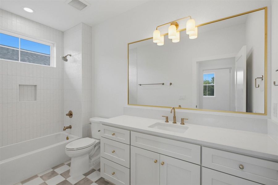 shared full bathroom shared full bathroom